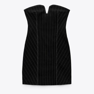 Zara pinstripe mini dress